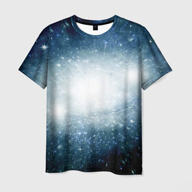 Мужская футболка 3D с принтом Центр Вселенной в Белгороде, 100% полиэфир | прямой крой, круглый вырез горловины, длина до линии бедер | Тематика изображения на принте: вселенная | галактика | звёзды | комета | космос | метеориты | метеоры | млечный путь | планеты | солнечная система