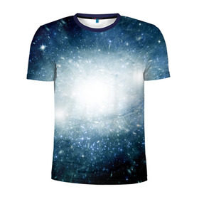 Мужская футболка 3D спортивная с принтом Центр Вселенной в Белгороде, 100% полиэстер с улучшенными характеристиками | приталенный силуэт, круглая горловина, широкие плечи, сужается к линии бедра | вселенная | галактика | звёзды | комета | космос | метеориты | метеоры | млечный путь | планеты | солнечная система