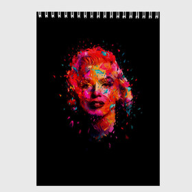 Скетчбук с принтом Marilyn Monroe Art в Белгороде, 100% бумага
 | 48 листов, плотность листов — 100 г/м2, плотность картонной обложки — 250 г/м2. Листы скреплены сверху удобной пружинной спиралью | art | marilyn monroe | живопись | искусство | мэрилин монро