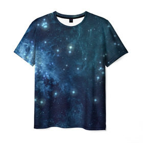 Мужская футболка 3D с принтом Слияние галактик в Белгороде, 100% полиэфир | прямой крой, круглый вырез горловины, длина до линии бедер | вселенная | галактика | звёзды | комета | космос | метеориты | метеоры | созвездия