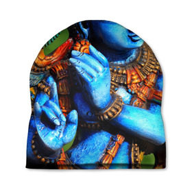 Шапка 3D с принтом Индия в Белгороде, 100% полиэстер | универсальный размер, печать по всей поверхности изделия | богиня | индия | новая | хинди | цветная