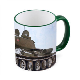 Кружка 3D с принтом Танк т34-85 в Белгороде, керамика | ёмкость 330 мл | 34 85 | армия | танк
