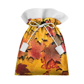 Подарочный 3D мешок с принтом Осень на дворе в Белгороде, 100% полиэстер | Размер: 29*39 см | бордовый | жёлтый | красный | листва | листья