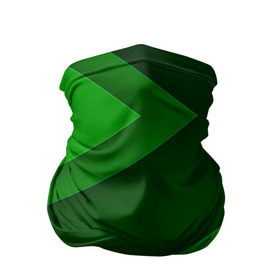 Бандана-труба 3D с принтом Зелёные стрелы в Белгороде, 100% полиэстер, ткань с особыми свойствами — Activecool | плотность 150‒180 г/м2; хорошо тянется, но сохраняет форму | геометрия | зеленый | полосы