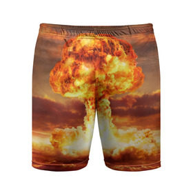 Мужские шорты 3D спортивные с принтом Атомный взрыв в Белгороде,  |  | агрессия | атомный взрыв | водородная бомба | вспышка | гриб | огонь | пламя | ударная волна | уничтожение | урон | ядерный удар