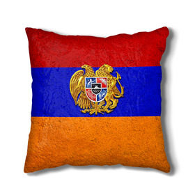Подушка 3D с принтом Армения в Белгороде, наволочка – 100% полиэстер, наполнитель – холлофайбер (легкий наполнитель, не вызывает аллергию). | состоит из подушки и наволочки. Наволочка на молнии, легко снимается для стирки | армения | армянин | армянский | национальный | нация | флаг | флаги