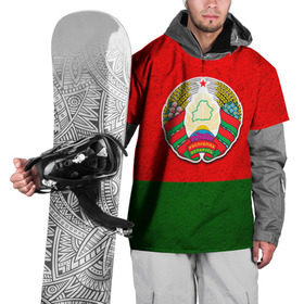 Накидка на куртку 3D с принтом Белоруссия в Белгороде, 100% полиэстер |  | беларус | беларусь | белорус | белоруссия | белорусский | национальный | нация | флаг | флаги
