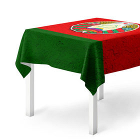 Скатерть 3D с принтом Белоруссия в Белгороде, 100% полиэстер (ткань не мнется и не растягивается) | Размер: 150*150 см | беларус | беларусь | белорус | белоруссия | белорусский | национальный | нация | флаг | флаги