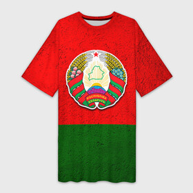 Платье-футболка 3D с принтом Белоруссия в Белгороде,  |  | беларус | беларусь | белорус | белоруссия | белорусский | национальный | нация | флаг | флаги