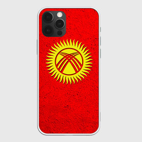 Чехол для iPhone 12 Pro Max с принтом Киргизия в Белгороде, Силикон |  | Тематика изображения на принте: киргиз | киргизия | киргизский | кыргызстан | национальный | нация | флаг | флаги