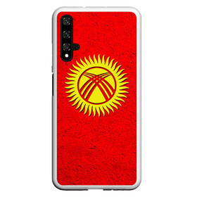 Чехол для Honor 20 с принтом Киргизия в Белгороде, Силикон | Область печати: задняя сторона чехла, без боковых панелей | киргиз | киргизия | киргизский | кыргызстан | национальный | нация | флаг | флаги