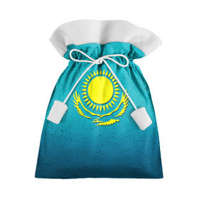 Подарочный 3D мешок с принтом Флаг Казахстана в Белгороде, 100% полиэстер | Размер: 29*39 см | казах | казахский | казахстан | национальный | нация | республика | рк | флаг | флаги