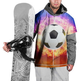 Накидка на куртку 3D с принтом Футбол - моя страсть в Белгороде, 100% полиэстер |  | soccer | взрыв | газон | искры | лига чемпионов | любимая игра | моя жизнь | мяч | огонь | пламя | площадка | развлечение | рфпл | страсть | тренировка | увлечение | футбол | футбольное поле | хобби