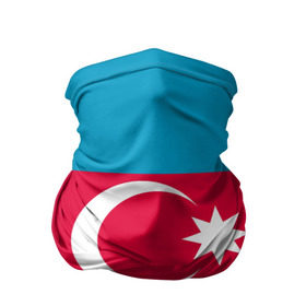 Бандана-труба 3D с принтом Азербайджан в Белгороде, 100% полиэстер, ткань с особыми свойствами — Activecool | плотность 150‒180 г/м2; хорошо тянется, но сохраняет форму | Тематика изображения на принте: страна | флаг