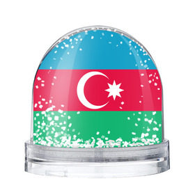 Снежный шар с принтом Азербайджан в Белгороде, Пластик | Изображение внутри шара печатается на глянцевой фотобумаге с двух сторон | страна | флаг