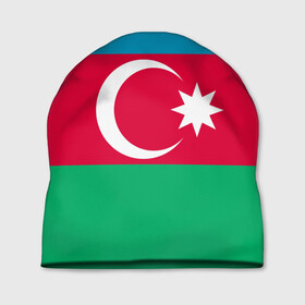 Шапка 3D с принтом Азербайджан в Белгороде, 100% полиэстер | универсальный размер, печать по всей поверхности изделия | Тематика изображения на принте: страна | флаг