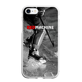 Чехол для iPhone 7/8 матовый с принтом Red maсhine в Белгороде, Силикон | Область печати: задняя сторона чехла, без боковых панелей | red machine | красная машина | сборная россии | хоккей