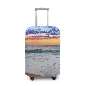 Чехол для чемодана 3D с принтом Красивый закат в Белгороде, 86% полиэфир, 14% спандекс | двустороннее нанесение принта, прорези для ручек и колес | sunrise | sunset | волна | жара | закат | зной | красота | лето | море | океан | отдых | пена | песок | пляж | прибой | прилив | природа | рассвет | солнце