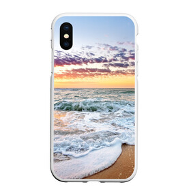 Чехол для iPhone XS Max матовый с принтом Sunset в Белгороде, Силикон | Область печати: задняя сторона чехла, без боковых панелей | закат | море | океан | пляж | рассвет | солнце