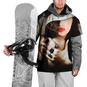 Накидка на куртку 3D с принтом Женщина вамп в Белгороде, 100% полиэстер |  | girl | hot | swag | вамп | девочки | девушки | сваг | свег