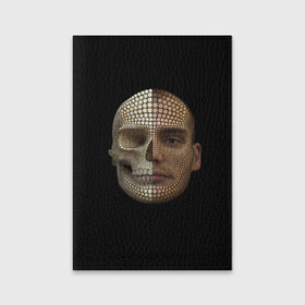 Обложка для паспорта матовая кожа с принтом Face в Белгороде, натуральная матовая кожа | размер 19,3 х 13,7 см; прозрачные пластиковые крепления | Тематика изображения на принте: 