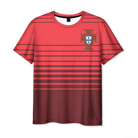 Мужская футболка 3D с принтом Сборная Португалии по футболу в Белгороде, 100% полиэфир | прямой крой, круглый вырез горловины, длина до линии бедер | 2016 | euro | евро | европы | мира | португалия | чемпионат