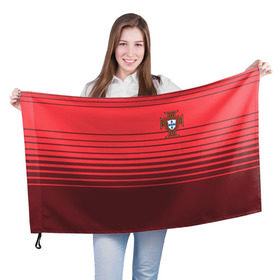 Флаг 3D с принтом Сборная Португалии по футболу в Белгороде, 100% полиэстер | плотность ткани — 95 г/м2, размер — 67 х 109 см. Принт наносится с одной стороны | 2016 | euro | евро | европы | мира | португалия | чемпионат