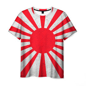 Мужская футболка 3D с принтом Япония в Белгороде, 100% полиэфир | прямой крой, круглый вырез горловины, длина до линии бедер | country | japan | государство | страна | флаг | флаги | япония