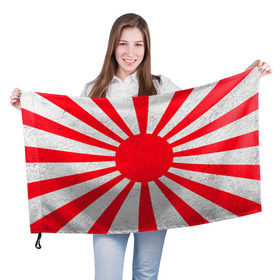 Флаг 3D с принтом Япония в Белгороде, 100% полиэстер | плотность ткани — 95 г/м2, размер — 67 х 109 см. Принт наносится с одной стороны | country | japan | государство | страна | флаг | флаги | япония
