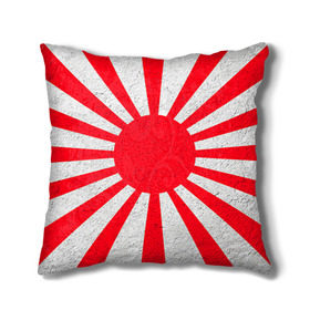 Подушка 3D с принтом Япония в Белгороде, наволочка – 100% полиэстер, наполнитель – холлофайбер (легкий наполнитель, не вызывает аллергию). | состоит из подушки и наволочки. Наволочка на молнии, легко снимается для стирки | country | japan | государство | страна | флаг | флаги | япония