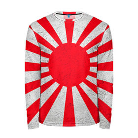 Мужской лонгслив 3D с принтом Япония в Белгороде, 100% полиэстер | длинные рукава, круглый вырез горловины, полуприлегающий силуэт | country | japan | государство | страна | флаг | флаги | япония