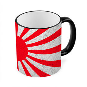Кружка 3D с принтом Япония в Белгороде, керамика | ёмкость 330 мл | Тематика изображения на принте: country | japan | государство | страна | флаг | флаги | япония