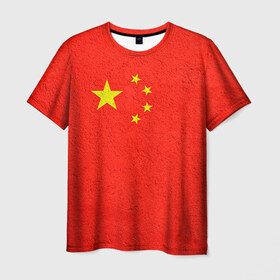 Мужская футболка 3D с принтом Китай в Белгороде, 100% полиэфир | прямой крой, круглый вырез горловины, длина до линии бедер | china | country | государство | китай | кнр | страна | флаг | флаги