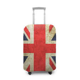 Чехол для чемодана 3D с принтом Великобритания в Белгороде, 86% полиэфир, 14% спандекс | двустороннее нанесение принта, прорези для ручек и колес | great britain | the united kingdom of great britain | британия | великая британия | великобритания | государство | соединённое королевство | страна | флаг | флаги