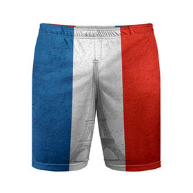 Мужские шорты 3D спортивные с принтом Франция в Белгороде,  |  | country | france | государство | страна | флаг | флаги | франция