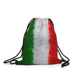Рюкзак-мешок 3D с принтом Италия в Белгороде, 100% полиэстер | плотность ткани — 200 г/м2, размер — 35 х 45 см; лямки — толстые шнурки, застежка на шнуровке, без карманов и подкладки | country | italy | государство | италия | страна | флаг | флаги