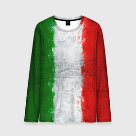 Мужской лонгслив 3D с принтом Италия в Белгороде, 100% полиэстер | длинные рукава, круглый вырез горловины, полуприлегающий силуэт | country | italy | государство | италия | страна | флаг | флаги