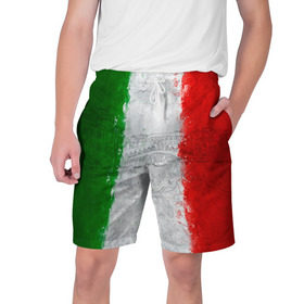 Мужские шорты 3D с принтом Италия в Белгороде,  полиэстер 100% | прямой крой, два кармана без застежек по бокам. Мягкая трикотажная резинка на поясе, внутри которой широкие завязки. Длина чуть выше колен | Тематика изображения на принте: country | italy | государство | италия | страна | флаг | флаги