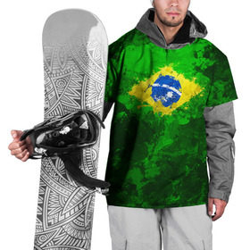 Накидка на куртку 3D с принтом Бразилия в Белгороде, 100% полиэстер |  | brazil | country | бразилия | государство | страна | флаг | флаги