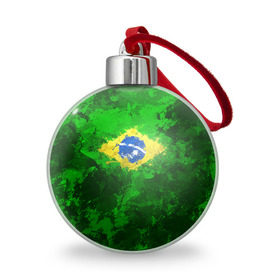 Ёлочный шар с принтом Бразилия в Белгороде, Пластик | Диаметр: 77 мм | brazil | country | бразилия | государство | страна | флаг | флаги