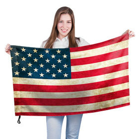 Флаг 3D с принтом США в Белгороде, 100% полиэстер | плотность ткани — 95 г/м2, размер — 67 х 109 см. Принт наносится с одной стороны | country | usa | америка | государство | соединённые штаты америки | страна | флаг | флаги | штаты