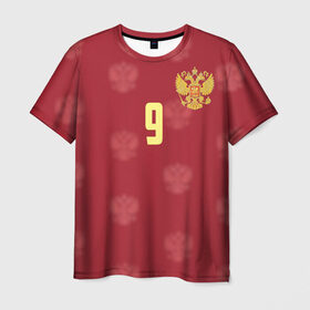 Мужская футболка 3D с принтом Александр Кокорин в Белгороде, 100% полиэфир | прямой крой, круглый вырез горловины, длина до линии бедер | 9 | kokorin | зенит | россии | россия | рф | сборная