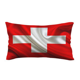 Подушка 3D антистресс с принтом Швейцария в Белгороде, наволочка — 100% полиэстер, наполнитель — вспененный полистирол | состоит из подушки и наволочки на молнии | альпы | гордость | флаг