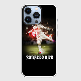 Чехол для iPhone 13 Pro с принтом Удар Роналдо в Белгороде,  |  | Тематика изображения на принте: real | ronaldo | реал мадрид | роналдо | футбол