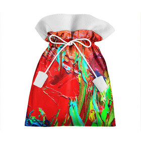 Подарочный 3D мешок с принтом Масляные краски в Белгороде, 100% полиэстер | Размер: 29*39 см | абстракция | абстракция красок | арт | краска | мазки | цветные
