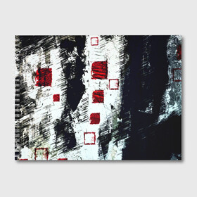 Альбом для рисования с принтом Штриховка в Белгороде, 100% бумага
 | матовая бумага, плотность 200 мг. | абстракция | абстракция красок | брызги | краска | штрихи