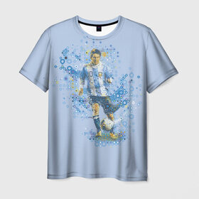 Мужская футболка 3D с принтом Лео Месси в Белгороде, 100% полиэфир | прямой крой, круглый вырез горловины, длина до линии бедер | barselona | messi | аргентина | барселона | месси | футбол