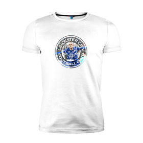 Мужская футболка премиум с принтом Leicester Vardy в Белгороде, 92% хлопок, 8% лайкра | приталенный силуэт, круглый вырез ворота, длина до линии бедра, короткий рукав | city | club | football | leicester | lester | апл | лестер | сити