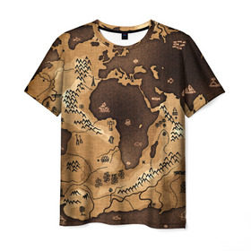 Мужская футболка 3D с принтом Карта мира в Белгороде, 100% полиэфир | прямой крой, круглый вырез горловины, длина до линии бедер | world3d | география | карта | мир | популярные | прикольные
