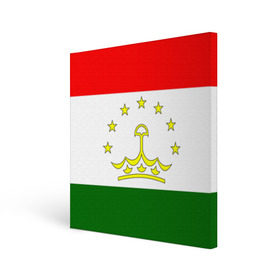 Холст квадратный с принтом Таджикистан в Белгороде, 100% ПВХ |  | нации | страна | флаг